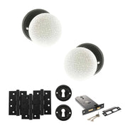 Atlantic Old English Skipton Door Knob Pack (Lock Set - Horizontal Sashlock, 4" Fire Rated Hinges x3)