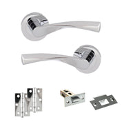 Atlantic Eco Aqua Door Handle Pack (Latch Set - 2.5" Latch, 3" Hinges x2)