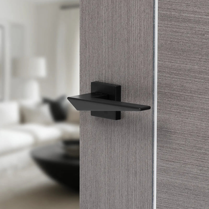 Atlantic Forme Naxos Lever Door Handle on Minimal Square Rose