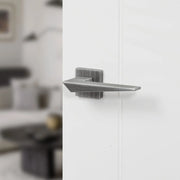 Atlantic Forme Naxos Lever Door Handle on Minimal Square Rose