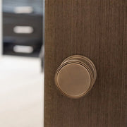 Atlantic Millhouse Brass Harrison Solid Brass Knurled Mortice Door Knob on Concealed Fix Rose