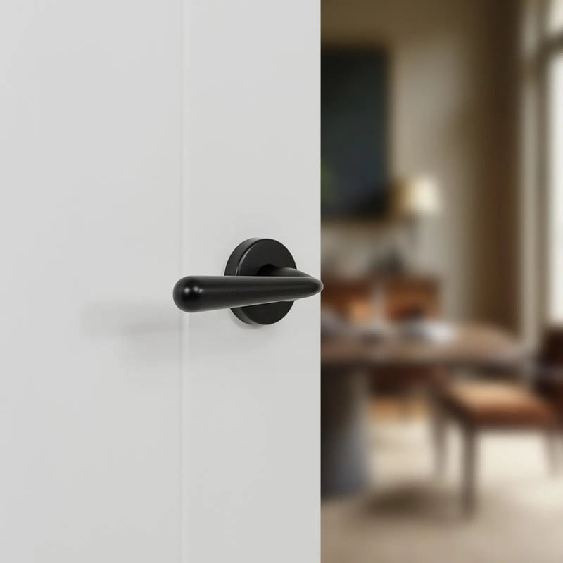 Atlantic Tupai Rapido CurvaLine Adra Lever Door Handle on Round Rose