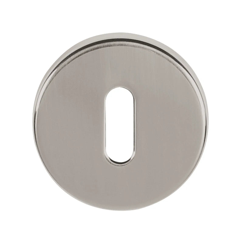 Atlantic Tupai Rapido CurvaLine Key Escutcheons on Round Rose