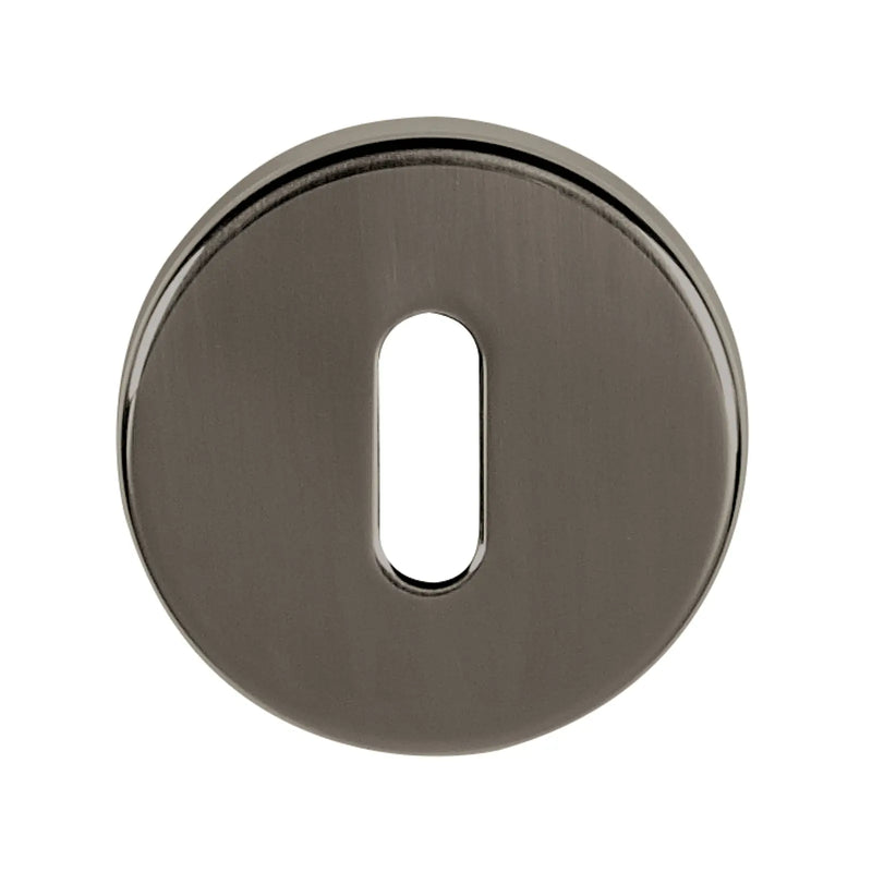 Atlantic Tupai Rapido CurvaLine Key Escutcheons on Round Rose