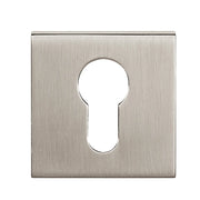 Atlantic Tupai Rapido Curva/QuadraLine Euro Escutcheons on Square Rose