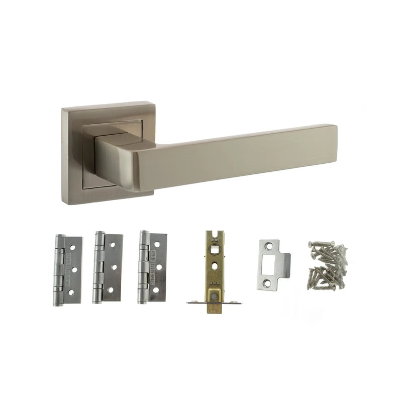 Atlantic Montana Door Pack Bundle (2.5" Latch, 3"x2" Hingesx3)
