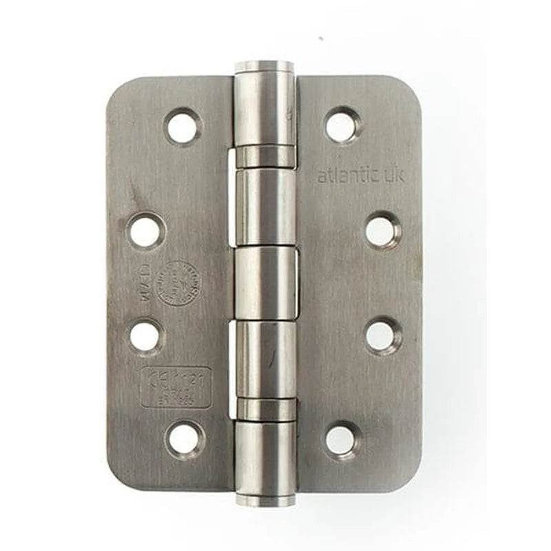 Atlantic Radius Corner Ball Bearing Hinges Grade 13 Fire Rated 4" X 3" X 3mm