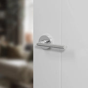 Atlantic Forme Milly Lever Door Handle on Minimal Round Rose