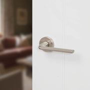 Atlantic Forme Milly Lever Door Handle on Minimal Round Rose