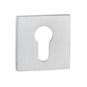 Atlantic Tupai Rapido 5S Line Euro Escutcheons on 5mm Slimline Square Rose
