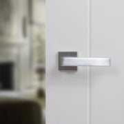 Atlantic Forme Asti Lever Door Handle on Minimal Square Rose