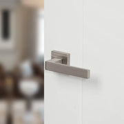 Atlantic Forme Asti Lever Door Handle on Minimal Square Rose