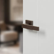 Atlantic Forme Asti Lever Door Handle on Minimal Square Rose