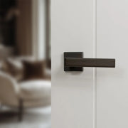 Atlantic Forme Asti Lever Door Handle on Minimal Square Rose