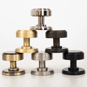 Atlantic Millhouse Brass Boulton Brass Stepped Mortice Knob on Concealed Fix Rose