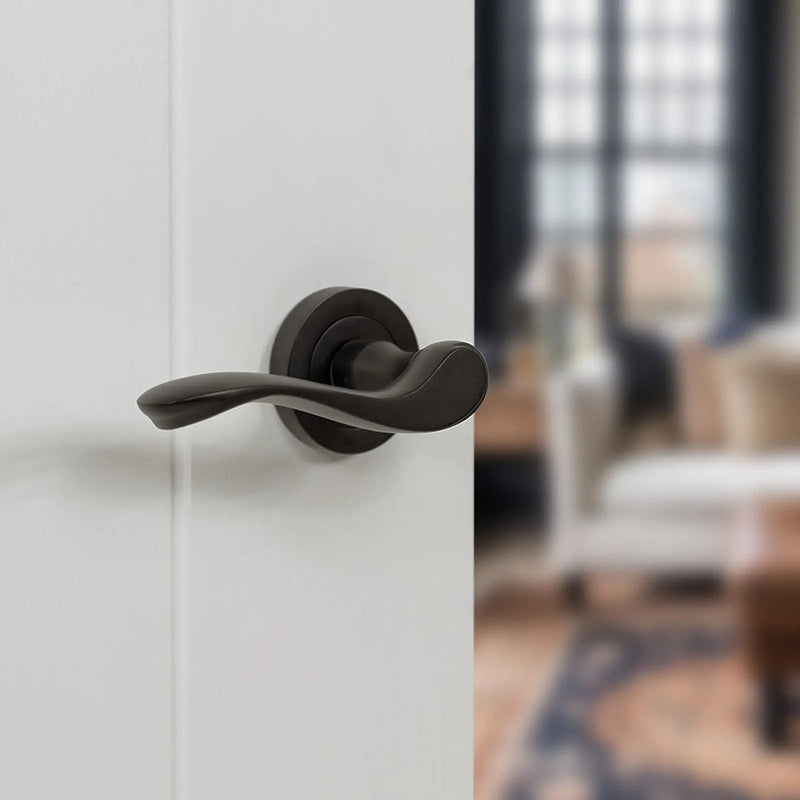 Atlantic Old English Warwick Door Handle Pack (Euro Lock Set - 2.5" CE Sashlock, 4" Fire Rated Hinges x3)