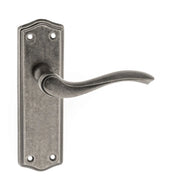 Atlantic Old English Warwick Latch Lever Door Handle on Backplate