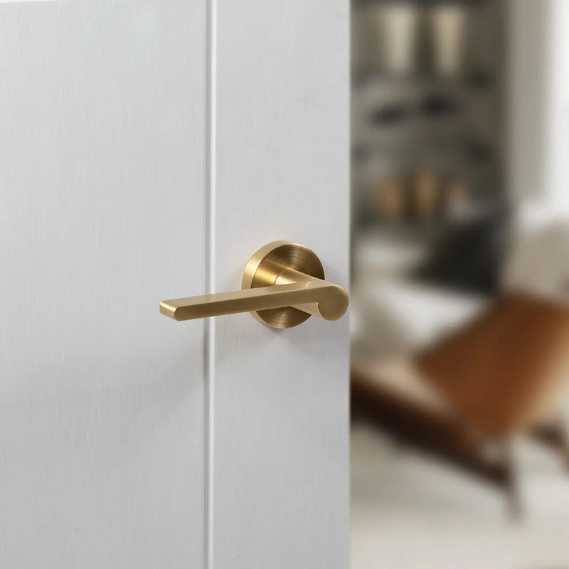 Atlantic Senza Pari Darrio Lever Door Handle on Round Rose