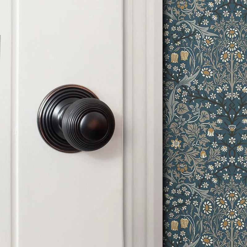 Atlantic Old English Ripon Door Knob Pack (Bathroom Set - 3" Deadbolt, 3" Fire Rated Hinges x3)