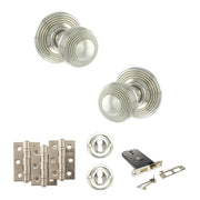Atlantic Old English Ripon Door Knob Pack (Lock Set - Horizontal Sashlock, 3" Fire Rated Hinges x3)