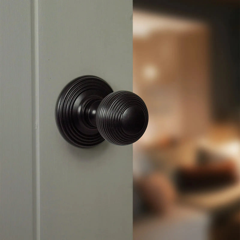 Atlantic Old English Ripon Door Knob Pack (Lock Set - Horizontal Sashlock, 3" Fire Rated Hinges x3)