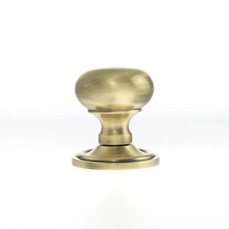 Atlantic Old English Harrogate Solid Brass Mushroom Mortice Knob on Concealed Fix Rose