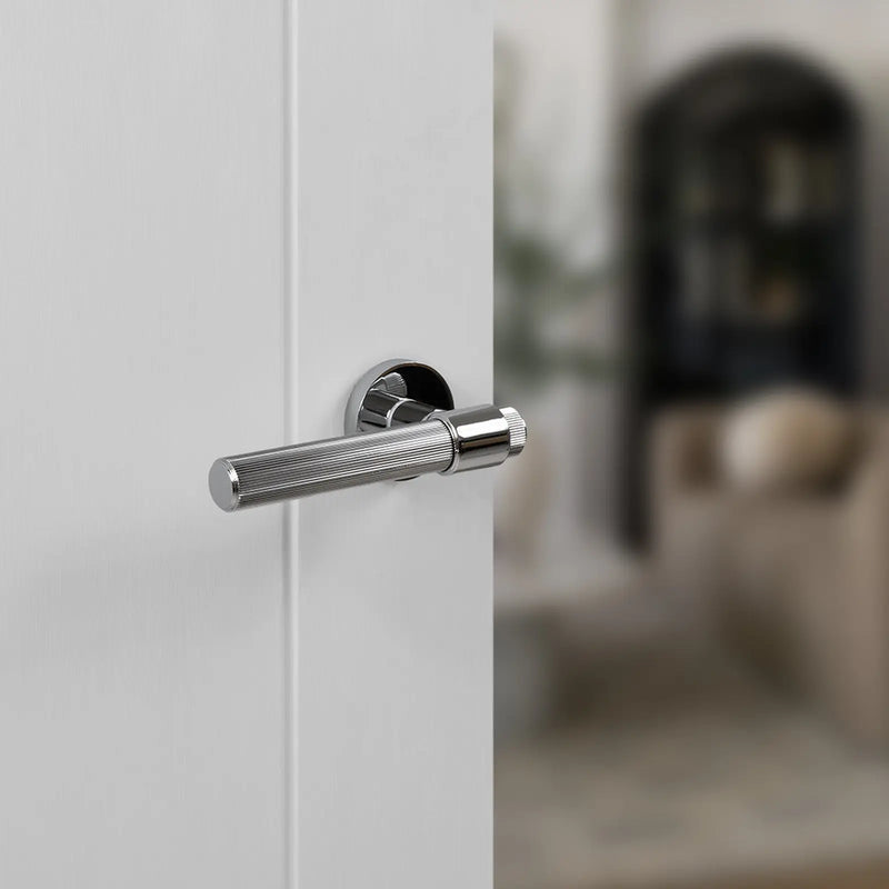 Atlantic Senza Pari Fasana Door Handle Pack (3 Lever Lock Set - 3" CE Sashlock, 4" Fire Rated Hinges x3)