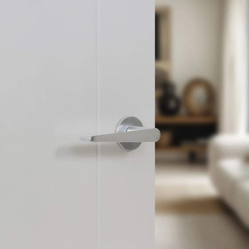 Atlantic Tupai Rapido 5S Line Torrao Lever Door Handle on 5mm Slimline Round Rose