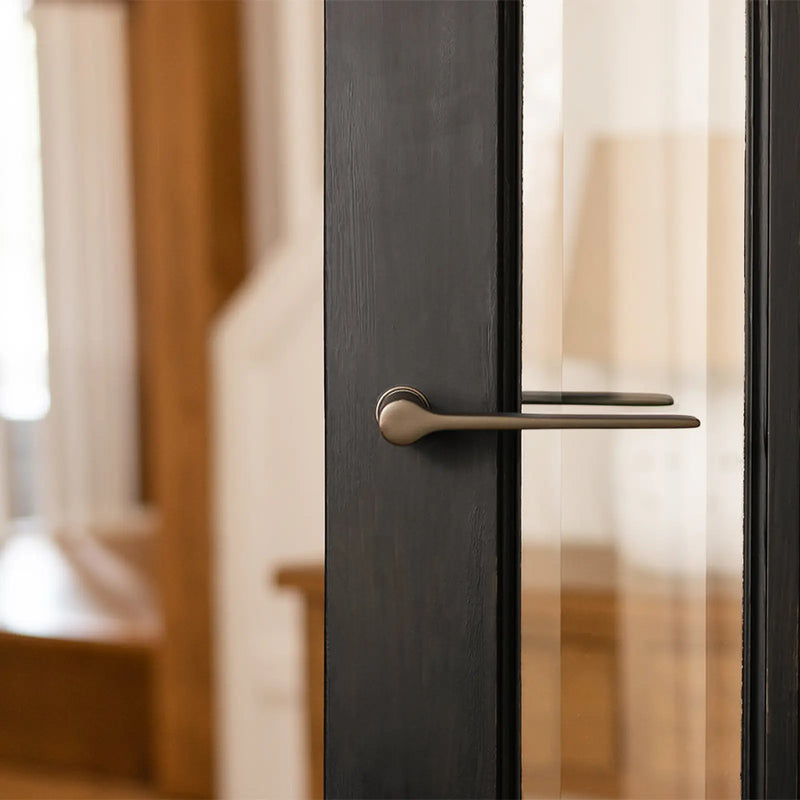 Atlantic Millhouse Brass Brindley Lever Door Handle on Concealed Round Rose