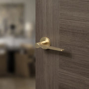 Atlantic Senza Pari Laviano Door Handle Pack (Bathroom Set - 2.5" CE Bathroom Lock, 3" Fire Rated Hinges x3)