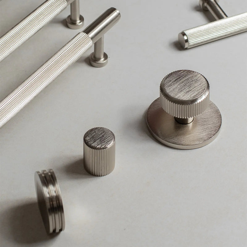Atlantic Millhouse Brass Battersea Linear Round Cabinet Knob Handle