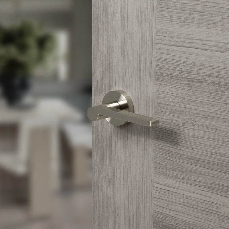 Atlantic Senza Pari Darrio Door Handle Pack (Bathroom Set - 2.5" CE Bathroom Lock, 3" Fire Rated Hinges x3)