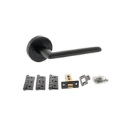 Atlantic STATUS Alabama Door Handle Pack (Latch Set - 2.5" CE Latch, 3" Fire Rated Hinges x3)