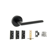 Atlantic STATUS Alabama Door Handle Pack (Latch Set - 3" CE Latch, 3" Fire Rated Hinges x3)