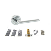 Atlantic STATUS Alabama Door Handle Pack (Latch Set - 3" CE Latch, 3" Fire Rated Hinges x3)