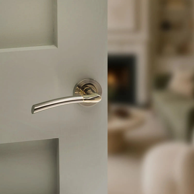 Atlantic STATUS Indiana Door Handle Pack (3 Lever Lock Set - 3" CE Sashlock, 4" Fire Rated Hinges x3)