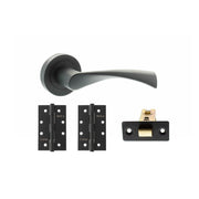 Atlantic STATUS Colorado Door Handle Pack (Latch Set - 3" CE Latch, 4" Slim Knuckle Hinges x2)
