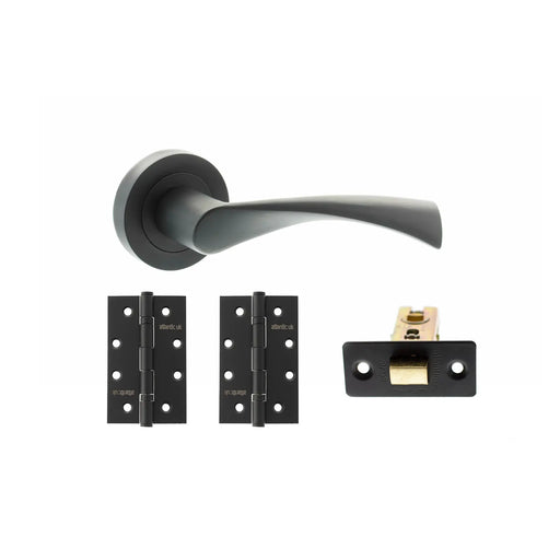 Atlantic STATUS Colorado Door Handle Pack (Latch Set - 3" CE Latch, 4" Slim Knuckle Hinges x2)