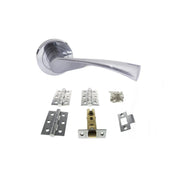Atlantic STATUS Colorado Door Handle Pack (Latch Set - 3" CE Latch, 3" Fire Rated Hinges x3)