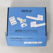 Atlantic STATUS Montana Door Handle Pack (3 Lever Lock Set - 3" CE Sashlock, 4" Fire Rated Hinges x3)