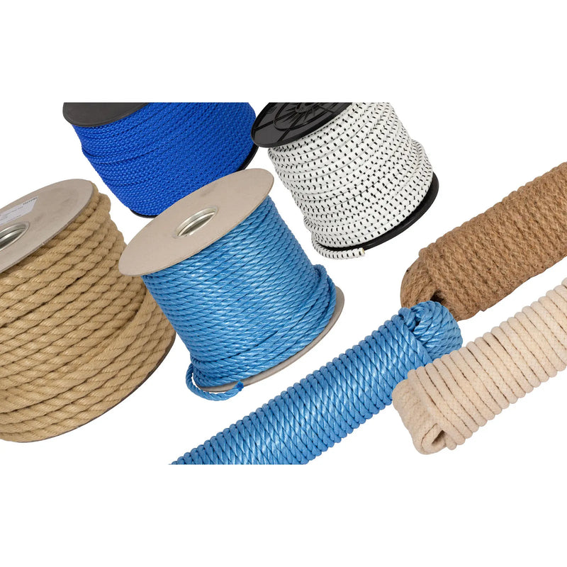 Chain Products Polyamide Braided Rope - White - On Reels