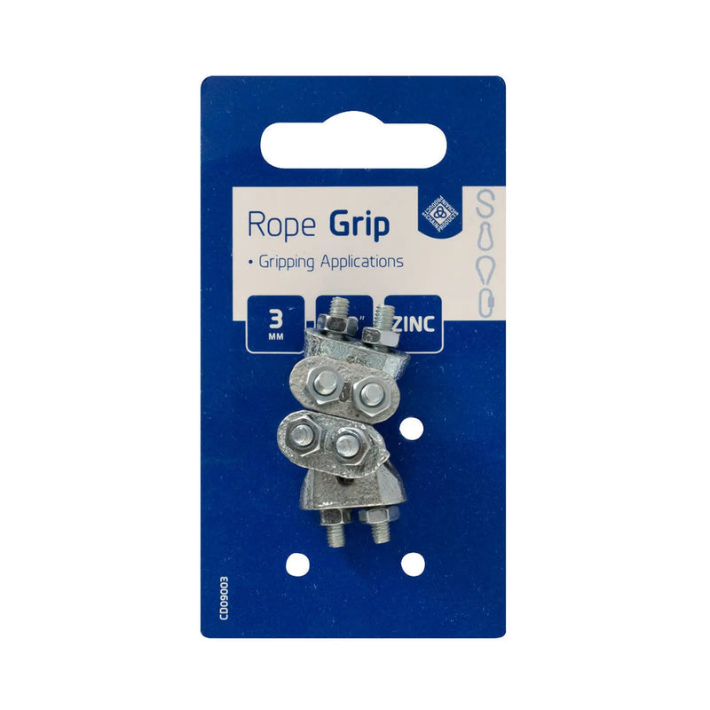 Chain Products Wire Rope Grips - Zinc Plated