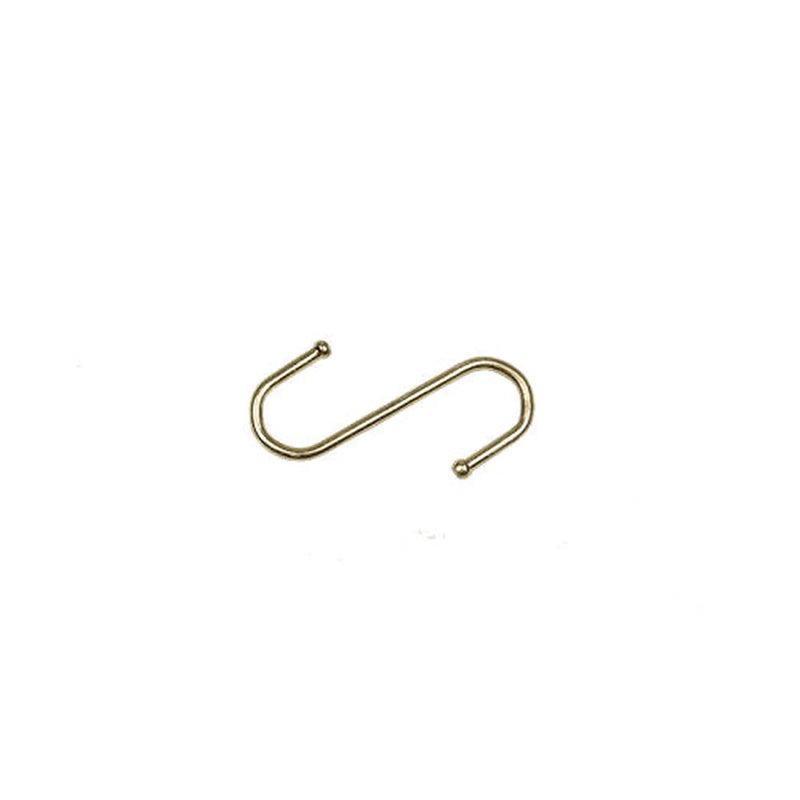 75mm Brassed Ball End 'S' Hook - Pack of 50
