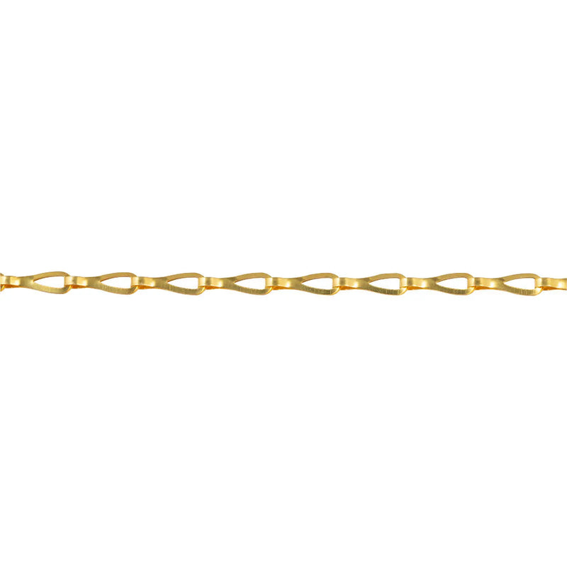 Chain Products Chandelier Chain 0.5 x 21mm - Polished Brass - 25m Reel
