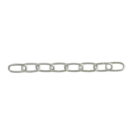 Chain Products Welded Mid Link Chain 3 x 21 x 8mm - Brass Plated - 30m Reel