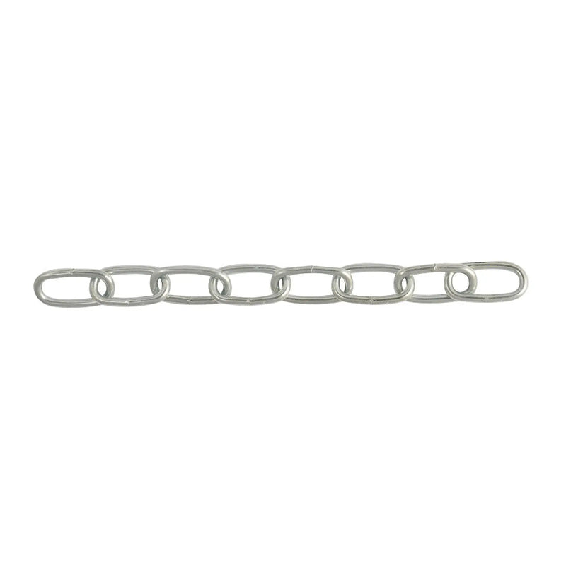 Chain Products Welded Mid Link Chain 3 x 21 x 8mm - Brass Plated - 30m Reel