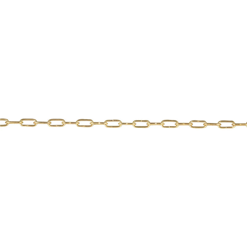 Chain Products Clock Chain 1.4 x 8.4 x 2.8mm - Brass Plated - 1m Cut Length