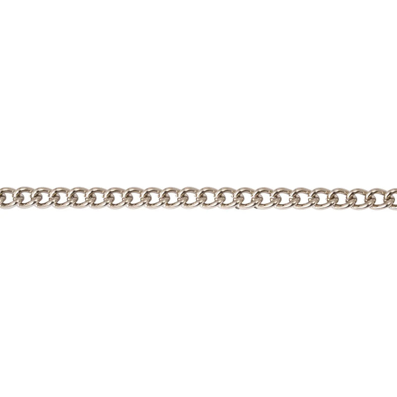 Chain Products Twisted Chain 1.2 x 2.3 x 1.7mm - Nickel Plated - 25m Reel