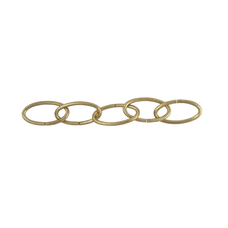 Chain Products Decorative Oval Chain 3 x 29 x 13mm - Black Plated - 20m Reel
