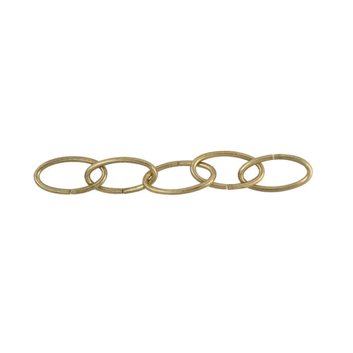Chain Products Decorative Oval Chain 3 x 29 x 13mm - Brass Plated - 20m Reel